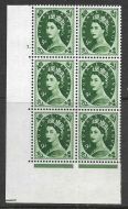 9d Wilding Edward Crown cylinder 1 Dot perf type A(E I) UNMOUNTED MINT