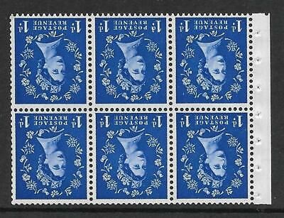 SB26a 1d Wilding booklet pane perf type Ie bottom UNMOUNTED MNT MNH