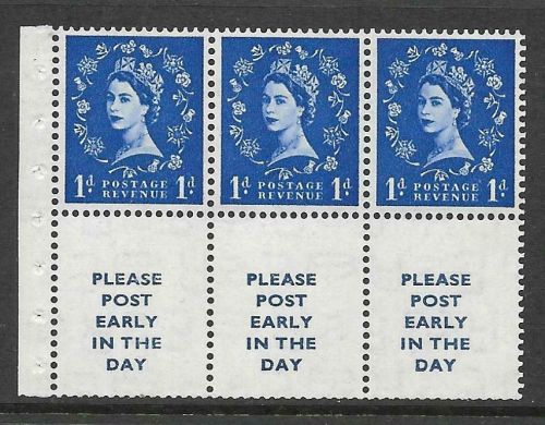 SB24a Wilding booklet pane Tudor modified setting UNMOUNTED MNT MNH