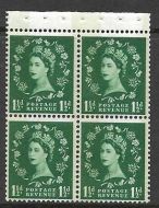 SB74a Wilding booklet pane Blue Phosphor perf type AP UNMOUNTED MNT MNH
