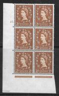 2d Wilding Multi Crown on White Cyl 25 Dot perf A(E I) UNMOUNTED MINT