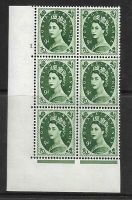 9d Wilding Multi Crown on White Cyl 1 No Dot perf A(E I) UNMOUNTED MINT