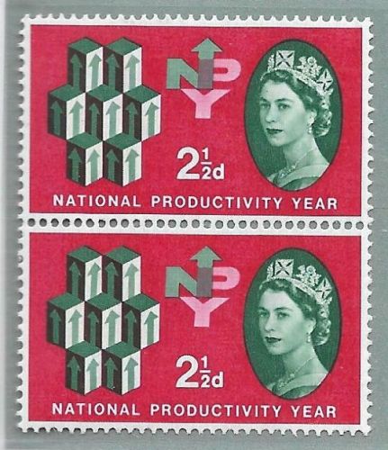 Sg 631h 1962 NPY 2½d (Ord) - Listed Flaw UNMOUNTED MINT