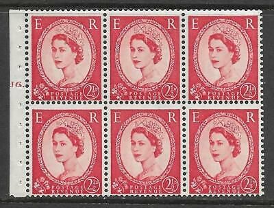 SB81 Wilding booklet pane Edward Crown perf type Ie cyl J6T Dot UNMOUNTED MNT
