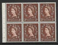 SB77 Wilding booklet pane Edward cylinder H1 No Dot UNMOUNTED MNT