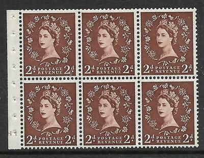 SB77 Wilding booklet pane Edward cylinder H1 No Dot UNMOUNTED MNT