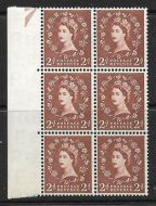S38m 2d Wilding with listed variety - double trumpet Flaw UNMOUNTED MINT