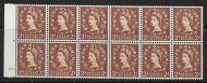 S38f 2d Wilding Edward Crown variety - cyl 10 Tadpole flaw UNMOUNTED MINT MNH