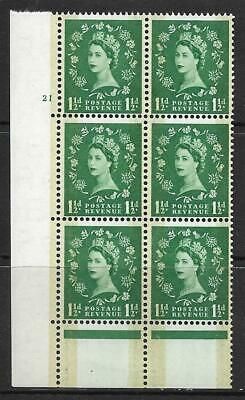 Sg 601 1½d Phosphor Graphite cylinder 21 No Dot perf type C(E P) UNMOUNTED MINT