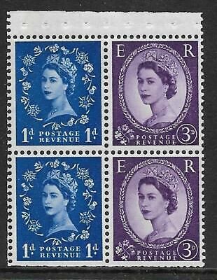 SB52a Wilding booklet pane Violet Phos perf type AP UNMOUNTED MNT