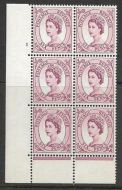 6d Wilding Tudor Wmk Cylinder 1 No Dot perf type C(E P) UNMOUNTED MINT MNH