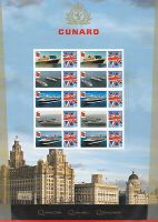 BC-466 GB 2015 175th Anniversary of Cunard Smiler sheet UNMOUNTED MINT