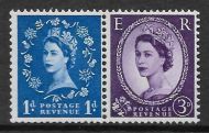 S24e  S80b Wilding Violet Phos both band left wmk sideways left UNMOUNTED MINT