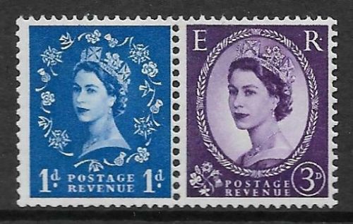 S24e  S80b Wilding Violet Phos both band left wmk sideways left UNMOUNTED MINT