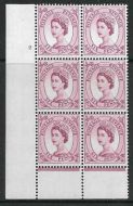 6d Wilding Edward Wmk Cylinder 2 No Dot perf type B(I P) UNMOUNTED MINT MNH