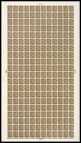 XG8 4d Sepia Guernsey Regional with flaws - Full sheet UNMOUNTED MINT