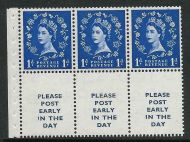 SB24 Wilding booklet pane Tudor perf type Ie Top UNMOUNTED MNT MNH