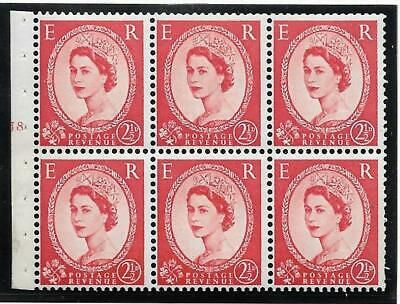 SB81 Wilding booklet pane Edward Crown perf I cyl J8T No Dot UNMOUNTED MNT MNH