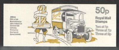 FB7a 1978 Albion Royal Mail 50p Decimal Machin Folded Booklet