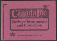 DW1 Sept 1974 Canada Life 85p Stitched Booklet - complete