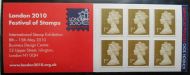 MB8b 2010 Festival of Stamps 6 x 1st Self Adhesive Booklet - complete - No Cyl