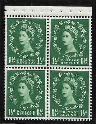 SB68a Wilding booklet pane Crowns Cream perf type I UNMOUNTED MNT