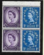 SB38 Wilding booklet pane Sideways Right perf type AP2E UNMOUNTED MNT