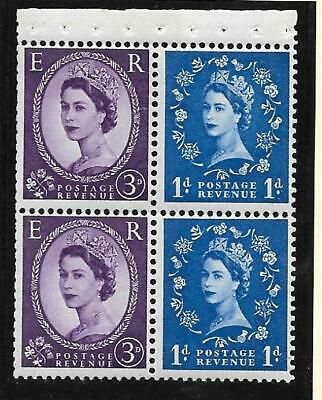 SB38 Wilding booklet pane Sideways Right perf type AP2E UNMOUNTED MNT