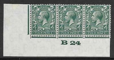 Spec N39(1) 4d Deep Grey Green Block Cypher Control B24 imperf UNMOUNTED MINT