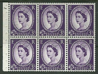 SB103 Wilding booklet pane Phos Violet perf type Ie Bottom UNMOUNTED MNT
