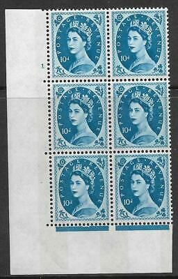 10d Wilding Violet 9.5mm Phosphor cyl 1 No Dot perf A (E/I) UNMOUNTED MINT