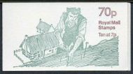 FD3b Jan 1978 70p Thatching (2nd Country Crafts) Folded Booklet - good perfs