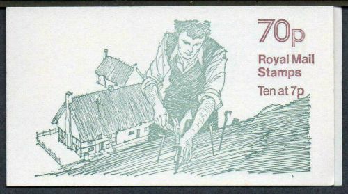 FD3b Jan 1978 70p Thatching (2nd Country Crafts) Folded Booklet - good perfs