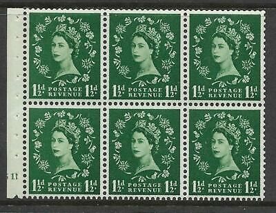 SB65 Wilding booklet pane Wmk Crowns cylinder G11 No Dot UNMOUNTED MNT