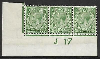 N14(1) ½d Green Control J 17 imperf UNMOUNTED MINT/MNH