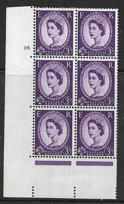 3d Wilding Multi Crown on Cream Cyl 28 No Dot perf A(E/I) UNMOUNTED MINT