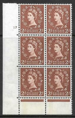 2d Wilding Green Phosphor 1 band left 17 No Dot perf C(E P) UNMOUNTED MINT