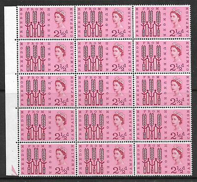 Sg 634a 1963 2½d Freedom From Hunger Listed - Line in MPA UNMOUNTED MINT MNH
