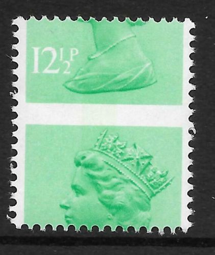 12½p FCP DEX Decimal Machin with Large perf shift UNMOUNTED MINT