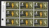 Sg 647a W42a 1964 Shakespeare 6d (Ord) - Listed Flaw - Broken H UNMOUNTED MINT