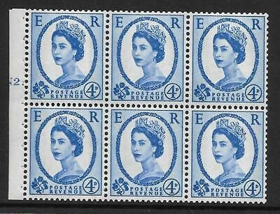 SB111 Wilding booklet pane Violet phos 9.5 cylinder N2T Dot UNMOUNTED MNT