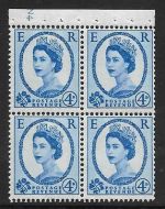 SB110 Wilding booklet pane Gravure Violet crown Right N4 perf I UNMOUNTED MNT