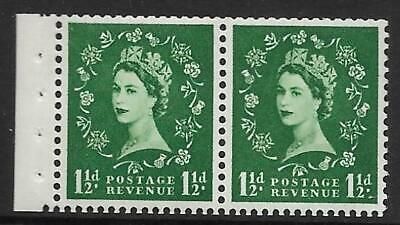 SB64 1½d Wilding booklet pane Edward perf type E UNMOUNTED MNT MNH