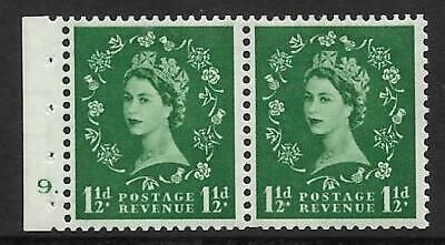 SB61 Wilding booklet pane Tudor cyl 9 Dot perf type E stem flaw UNMOUNTED MNT
