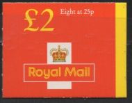 GB FW8 £2 Folded booklet - new style 8x25p - complete