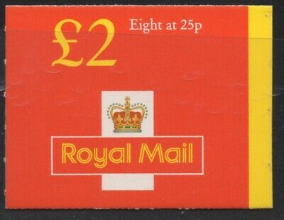GB FW8 £2 Folded booklet - new style 8x25p - No Cylinder