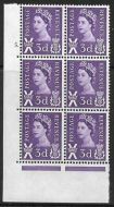Sg XS2a Variety 3d Scotland Cyl 5 Dot perf A(E I) UNMOUNTED MINT