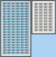 1966 Westminster Abbey 2 6  3d (phos) Complete Sheets - UNMOUNTED MINT MNH