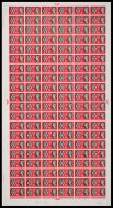 SG631 1962 NPY 2½d Cyl 1D 1B Full Sheet Dot with listed varieties UNMOUNTED MINT
