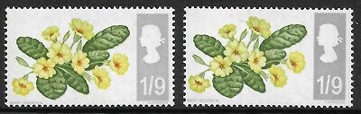 1967 Wild Flowers 1 9 (Phos) - Variety - sideways shift in colour UNMOUNTED MINT